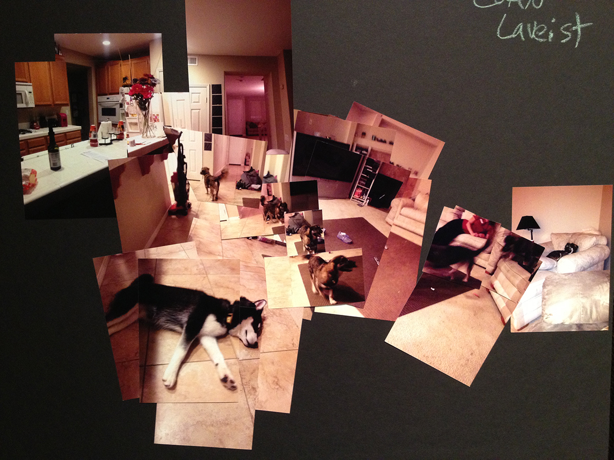 Creating Space, Reading Time. David Hockney Photo Draw